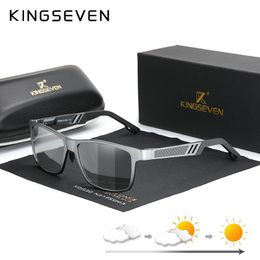 KINGSEVEN Photochromic Sunglasses Men Women Polarised Chameleon Glasses Driving Goggles Anti-glare Sun Glasses zonnebril heren