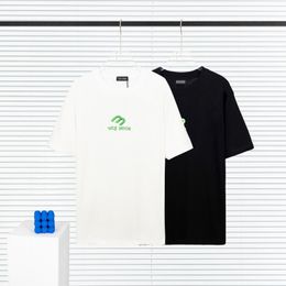 BLCG LENCIA 2023 Summer New 250g 100% Cotton Fabric T-shirt Men High Quality Print Colour Drop Sleeve Loose Tshirts Oversize Tops 202369