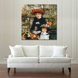 A La Terrace Pierre Auguste Renoir Painting Landscapes Canvas Art Hand Painted Oil Artwork Modern Home Decor