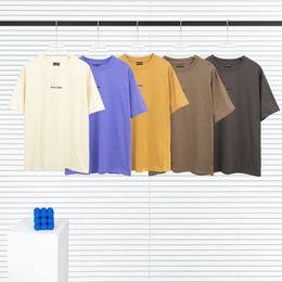 BLCG LENCIA 2023 Summer New 250g 100% Cotton Fabric T-shirt Men High Quality Print Colour Drop Sleeve Loose Tshirts Oversize Tops 202372