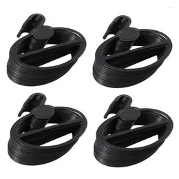 Hangers 80X Scarf Shawl Tie Holder Organiser Oval Plastic Storage Black