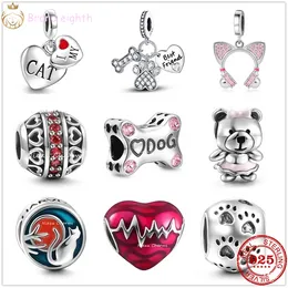 For pandora charms sterling silver beads Dangle Charm women A-Z Letter 3 Series Alphabet Bead