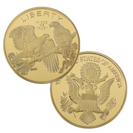 Arts and Crafts Wholesale Gilded Collection Commemorative Medals Exquisite Collection Gift Coins