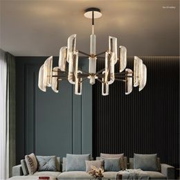 Pendant Lamps Modern Minimalist Chandelier Living Room Lamp Nordic Atmosphere Bedroom Dining Creative Lighting Package Acrylic