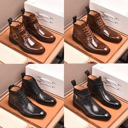 Designers Boots Fashion Loafers Martin Boots Men Business Office Work Formal Dress Shoes Brand Designer Party Wedding Ankle Boots Size 38-45 With Box