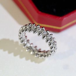 anello di design clash de rings gioielli in acciaio inossidabile 18K rise Gold Silver Bullet Rings Donna uomo designer di gioielli di moda con diamanti Regalo di nozze per feste taglia 5-10