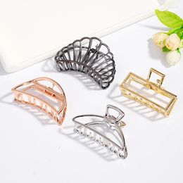 Hair Clips EASYA High Quality 8cm Large Claw Crab Jewellery Solid Colour Make Up Washing Tool Ornaments For Women