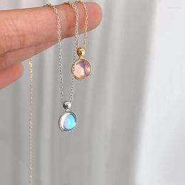 Pendant Necklaces Fashion Opal Round Bead Choker Necklace For Women Statement Wedding Bride Party Jewellery DZ631