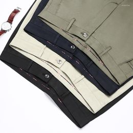 Men's Pants Relaxed-fit Business Casual Stretch Khaki Pant 2023 Spring Summer Arrivals Men Fashion Classic Modal Silk Trousers