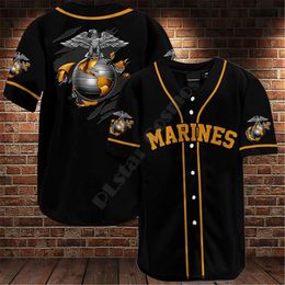 Pants U.s Marine Baseball Jersey Shirt Baseball Shirt 3d All Over Printed Men's Shirt Casual Shirts Hip Hop Tops