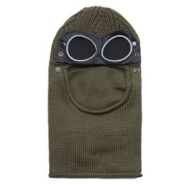 Off-season Promotion Autumn And Winter Wind-proof Masked Mask Men's Korean Knitted Hat Couple Lens Cold-proof Hat