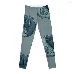 Active Pants Manatee Yin And Yang | Dugong County Leggings Yoga Accessories Exercise Clothing For Women Women's Gym