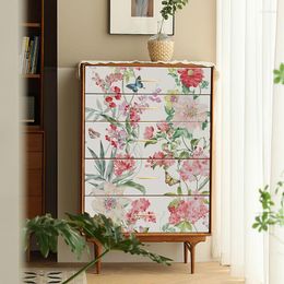 Wallpapers Retro Peel And Stick Floral Wallpaper Self Adhesive Wall Paper Sticker Home Bedroom Door Cabinet Table Furniture Renovation
