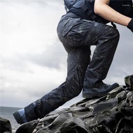 Men's Pants Tactical Camouflage Military Cargo Men Rip-Stop Joggers Army Multi Pocket Outdoor Hiking Camping Waterproof Trousers