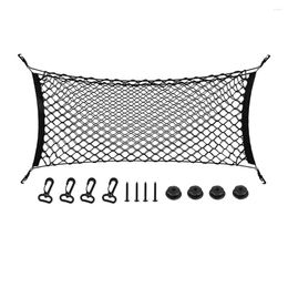 Car Organizer Rear Cargo Net 35-48 Inch Envelope Style Trunk Tailgate Storage Elastic Adjustable For Cars