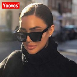 Yoovos 2023 Vintage Classic Sunglasses Women Retro Plastic Candy Color Lens Glasses Luxury Outdoor Travel Lentes De Sol Mujer