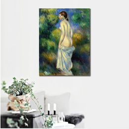 Standing Nude Pierre Auguste Renoir Painting Landscapes Canvas Art Hand Painted Oil Artwork Modern Home Decor