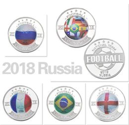 Arts and Crafts World Cup football Commemorative coin collect commemorative medals of foreign trade metal handicrafts