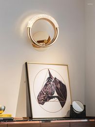 Wall Lamp Minimalist Ring Modern Designer Interior Lighting Fixture For Bedroom Led Light Stairs And Hallways