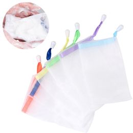 Soap Bag Foam Mesh Soaped Glove Sponges For Foaming Cleaning Bath Soaps Net Bathroom Cleanings Gloves 9*15CM