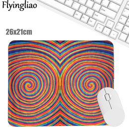 Wave circle Mouse Pad Desk Pad Laptop Mouse Mat for Office Home PC Computer Keyboard Cute Mouse Pad Non-Slip Rubber Desk Mat