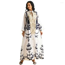 Ethnic Clothing Luxury Embroidery Middle East Clothes Muslim Woman Evening Dress Lace Applique Long Sleeves Vintage Abaya Vestidos