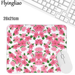 Little Flowers Creative Office Keyboard Pad Kawaii Laptop Mouse Mat Anti Slip Desk Mats Custom Desk Pad Office Supplies