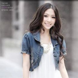 Jeans Vintage Blue Denim Vest Women Korean Casual Waistcoat Slim Short Female Jeans Jacket Coat