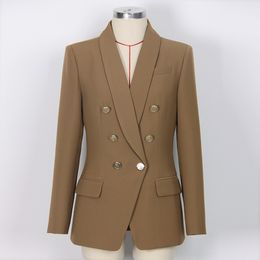 BA032 Autumn And Winter Blazer aus Webstoff High-end Women's Suits Classic Green Collar Suit Jacket Coat High Quality Women's Blazer