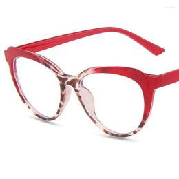 Sunglasses Anti-Blue Light Glasses Unisex Simplity Eyeglasses Cat Eye Spectacles Patchwork Color Frame Eyewear Ornamental