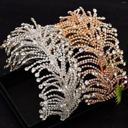 Headpieces Luxury Crystal Headband Rhinestone Bridal Tiaras And Crowns Wedding Hair Jewellery Accessories Bride Headdress