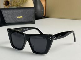 Realfine 5A Brillen Cline CL4S187 Cat Eye S187 Luxus-Designer-Sonnenbrille für Mann und Frau mit Brillen-Stoffbox CL4S188