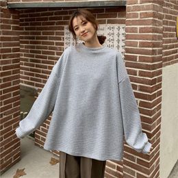 Women's Hoodies Casual Knit Sweatshirts Women Fashion Long Sleeve Coat Vintage Pullover Round Neck Oversized Sweater Cosy Leisure Daily