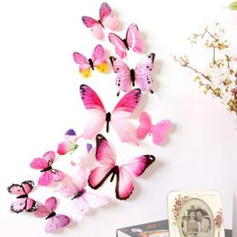 Wall Stickers 12PCS PVC Simulation Insect Decals Waterproof Wallpapers For Home Decoration