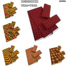 Fabric and Sewing Ankara African wax Fabric Veritable Real Wax Fabric Nigeria Ghana Style Tissu Sewing Dress Craft DIY 100% Cotton Material AX7-85 230707