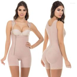 Women's Shapers Plus Size S-6XL Body Shaper Underbust Fajas Colombianas Women Seamless Thigh Slimmer Shapewear Firm Tummy Control Bodysuit