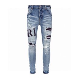 2023 Designer Mens Jeans #1 Pants Ripped High Designer jeans men's jeans embroidered pants fashion hole pants top selling zipper pants am~ss34u