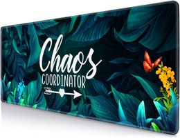 Green Jungle Tropical Leaves Large Mouse Pad Long Desk Mat Keyboard Mousepad Office Computer Desktop Decor 31.5x11.8x0.12 Inch