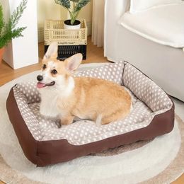 Dog Bed For Large Medium Small Dogs Machine Washable Sleeping Dog Sofa Bed Non-Slip Bottom Breathable Soft Puppy Bed