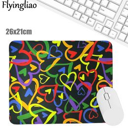 Pushpin Colour love Heart Creative Office Keyboard Pad Kawaii Laptop Mouse Mat Anti Slip Desk Mats Custom Desk Pad