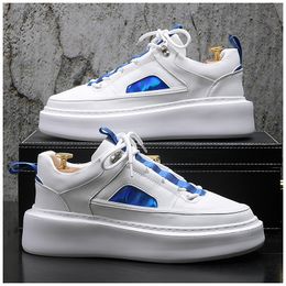 2023 New Men's Fashion Casual Leather Shoes Non-slip Wear-resistant Sports Shoes Comfortable Flat Slip-on Casual Shoes Shoes Men