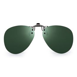 JM Polarised Clip On Sunglasses Women Men Vintage Pilot Filp up Sunglasses for Prescription Glasses UV400