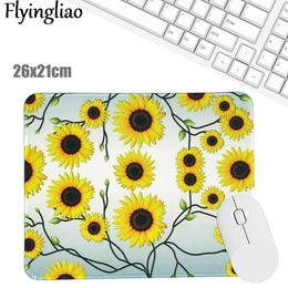 Sunflowers Cute desk pad mouse pad laptop mouse pad keyboard desktop protector school office supplies