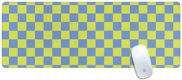 Checkerboard Neon Chequered Design 31.5 x 11.8 Large Gaming Mouse Pad with Stitched Edges Keyboard Mouse Mat Desk Pad Home