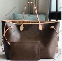 7A designer tote bag women woman Luxury Composite Handbags canvas Genuine Leather Shopping Bag 39CM top quality Underarm Bags With Box 40990 handbag