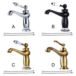 Bathroom Sink Faucets Copper Ceramic Basin Faucet Electroplated Anti-rust Threaded Smooth Kitchen Tap Hardware Hydrant