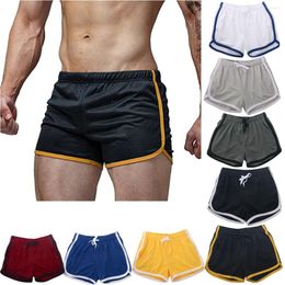 Men's Shorts Brand Short Quick Dry Beachwear Workout Gym Sports Running Fitness 2023 Casual Elastic Dstring Mesh