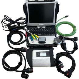 Auto Diagnostic Tool MB Star C4 sd Connect 4 with V12.2023 Installed Well on Used Laptop CF19 I5 4G for Mercedes Cars