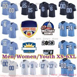 Custom S-6XL NCAA North Carolina Tar Heels Football Jersey stitched 33 Cedric Grey 22 Charlie Justice 19 Ty Chandler49 Julius Peppers 71 Marcus Jones 67 Harris Barton