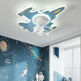 Pendant Lamps Fan Light Household Bedroom Children's Room Energy-saving Aircraft Modern And Minimalist Ceiling